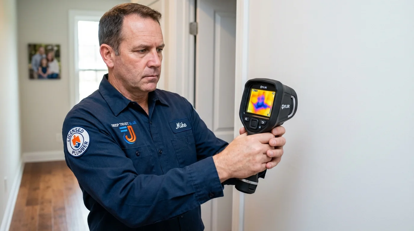 Thermal imaging leak detection by Johns Plumbing LLC in Glen Ridge